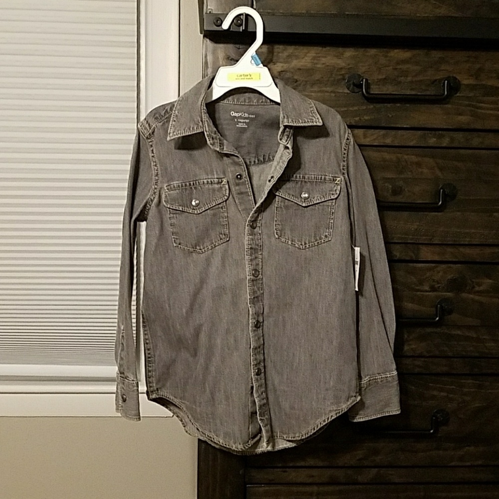 NWT Small boys gap denim shirt